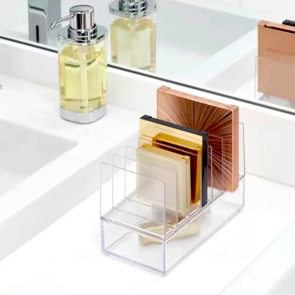 iDesign Clear Acrylic 7 Slot Cosmetic Palette Organizer.